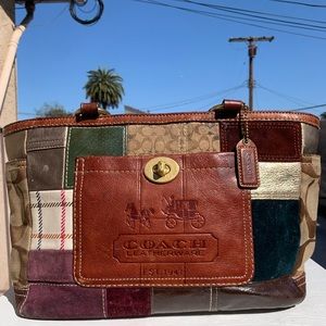 Coach Holiday Patchwork shoulder bag limited edition